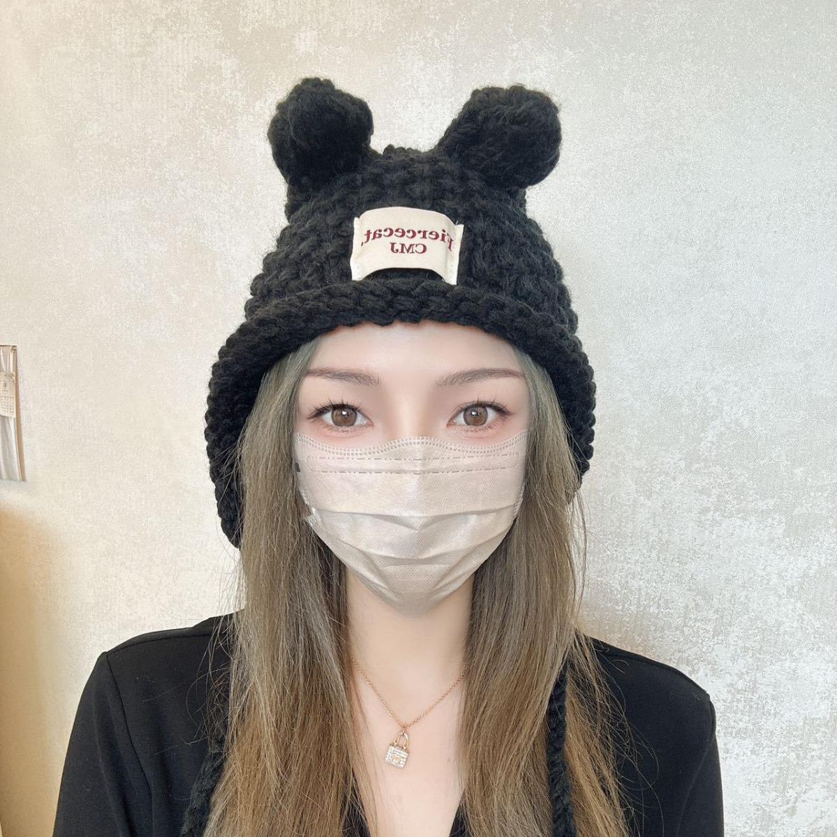 Autumn and winter new knitted hat thermal ear protection hat trendy Korean cute handmade rabbit ears wool hat women M(56-58cm) красный
Autumn and winter new knitted hat thermal ear protection hat trendy Korean cute handmade rabbit ears wool hat women M(56-58cm) красный