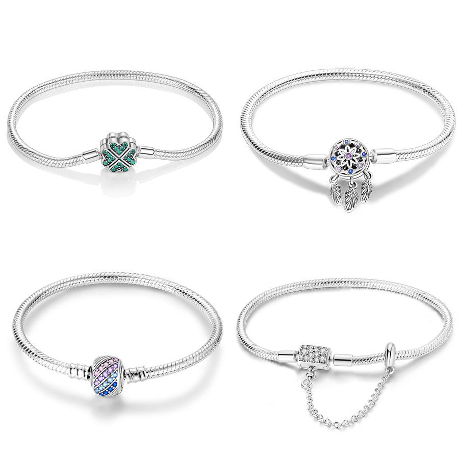 Браслет из серебра 925 пробы с медным покрытием, ловец снов в виде четырехлистного клевера, цепочка из змеиной кости, подвеска из бисера Дора. 17CM
Браслет из серебра 925 пробы с медным покрытием, ловец снов в виде четырехлистного клевера, цепочка из змеиной кости, подвеска из бисера Дора. 17CM