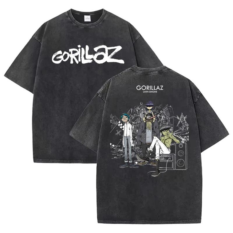 Classic Virtual Band Gorillaz Graphic Print TShirt Streetwear Fashion Tees Unisex Women ShortSleeved Loose Cotton Oversized Tops XL
Classic Virtual Band Gorillaz Graphic Print TShirt Streetwear Fashion Tees Unisex Women ShortSleeved Loose Cotton Oversized Tops XL