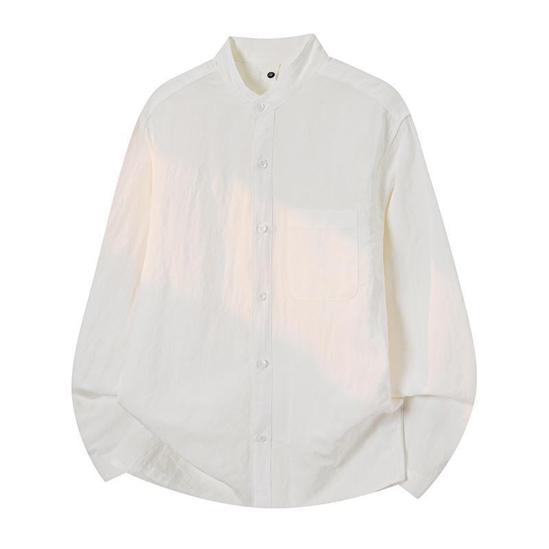 Mu Qiu Men s Retro Denim Stand Collar Long-Sleeve Shirt - Casual & Handsome Style L (60-70 kg) білий
Mu Qiu Men s Retro Denim Stand Collar Long-Sleeve Shirt - Casual & Handsome Style L (60-70 kg) білий