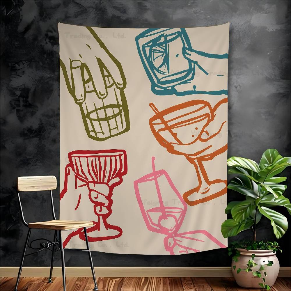 Wine Glass Alcohol Printed Large Wall Tapestry Cheap Hippie Wall Hanging Bohemian Wall Tapestries Mandala INS Home Decor 74x94cm(29x37in)
Wine Glass Alcohol Printed Large Wall Tapestry Cheap Hippie Wall Hanging Bohemian Wall Tapestries Mandala INS Home Decor 74x94cm(29x37in)