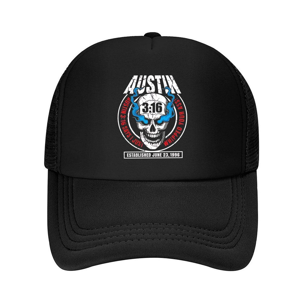 “Austin 316 Skull” - Wrestling-Inspired Art, Stone Cold Steve Austin Tribute for WWE Fans Mesh Baseball Cap One Size
“Austin 316 Skull” - Wrestling-Inspired Art, Stone Cold Steve Austin Tribute for WWE Fans Mesh Baseball Cap One Size