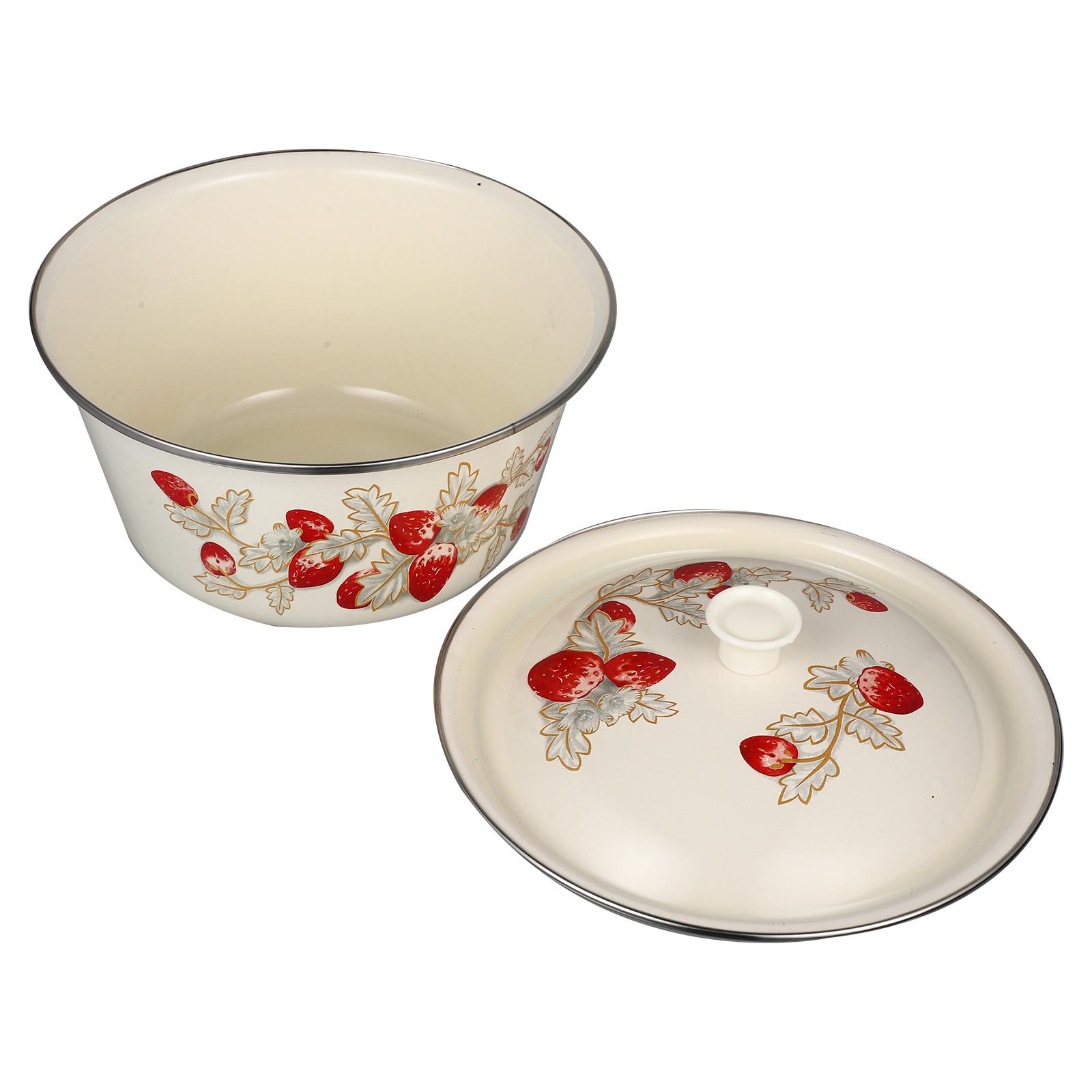 Эмалированная миска для смешивания кухонные принадлежности декор винтажная пищевая кастрюля для хранения с крышкой
Эмалированная миска для смешивания кухонные принадлежности декор винтажная пищевая кастрюля для хранения с крышкой