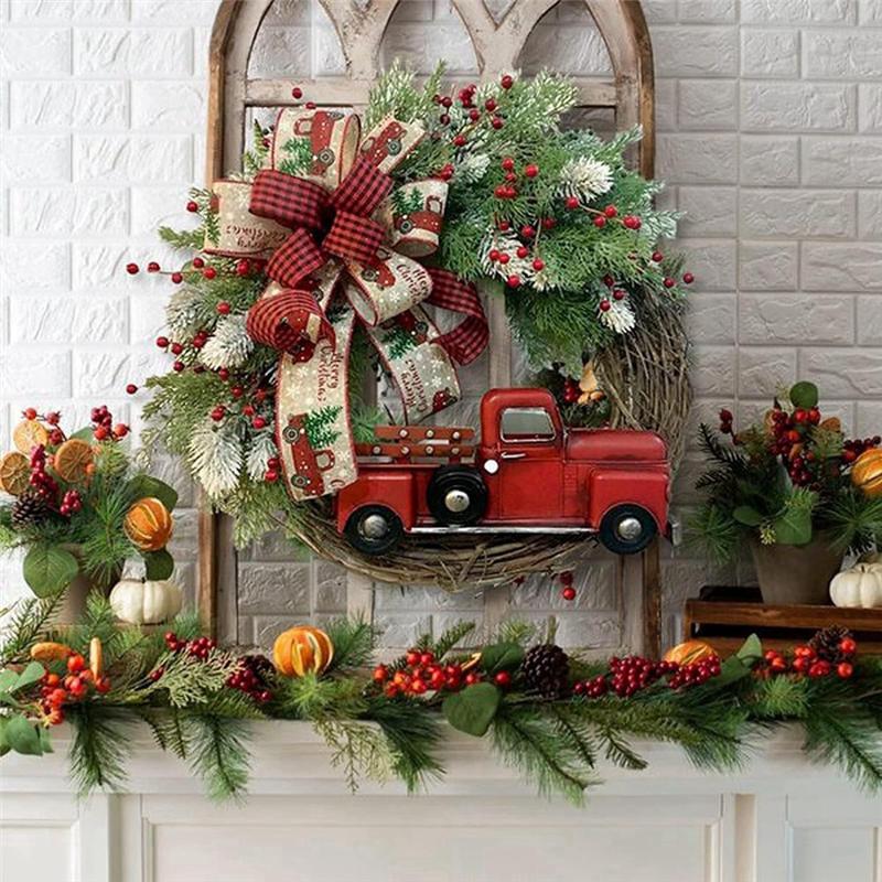 17.7 Inch Christmas Wreath Decor Garland Artificial Flower Wreath Perfect For Christmas And New Year Decoration Durable-B61B
17.7 Inch Christmas Wreath Decor Garland Artificial Flower Wreath Perfect For Christmas And New Year Decoration Durable-B61B