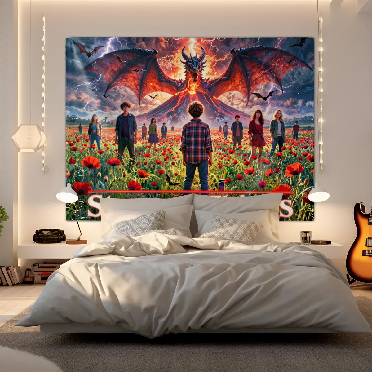 S-Stranger T-Things Poppy Field Tapestry Wall Hanging Banner Background Backdrops Living Room Cloth Bedroom Party Decor Gift 60L x 39W(150x100CM)
S-Stranger T-Things Poppy Field Tapestry Wall Hanging Banner Background Backdrops Living Room Cloth Bedroom Party Decor Gift 60L x 39W(150x100CM)