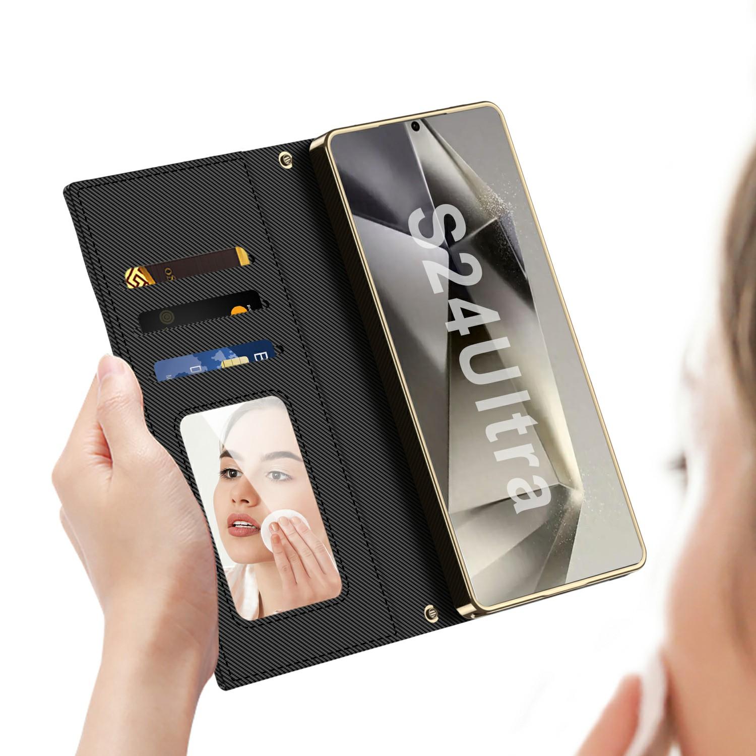 GKK For Samsung Galaxy S24 Ultra Case with Card Holder Mirror Electroplate Leather Flip Cover Rhombus Pattern Black
GKK For Samsung Galaxy S24 Ultra Case with Card Holder Mirror Electroplate Leather Flip Cover Rhombus Pattern Black