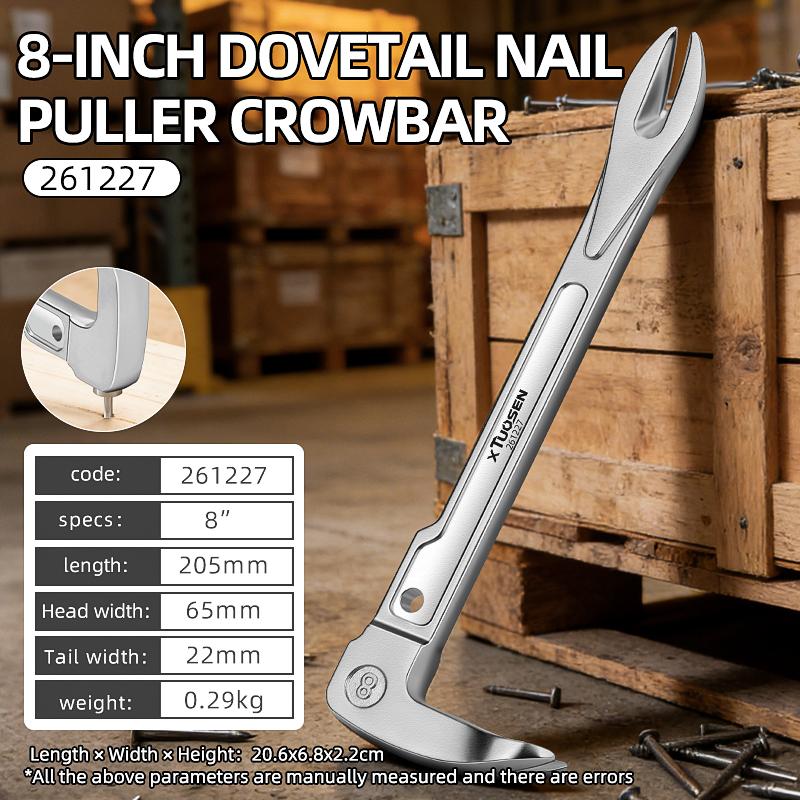 8/10/12-inch Flat Dovetail Chisel End Nail Pullers Household Woodworking Pry Bar Multi-purpose Tool (Hand Tools)
8/10/12-inch Flat Dovetail Chisel End Nail Pullers Household Woodworking Pry Bar Multi-purpose Tool (Hand Tools)
