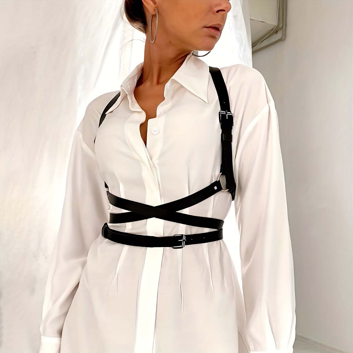 Women Trend Punk Belt Fashion Leather Waist Belt Female Street Style Decoration Suspenders For Women Gothic Clothing Accessories
Women Trend Punk Belt Fashion Leather Waist Belt Female Street Style Decoration Suspenders For Women Gothic Clothing Accessories