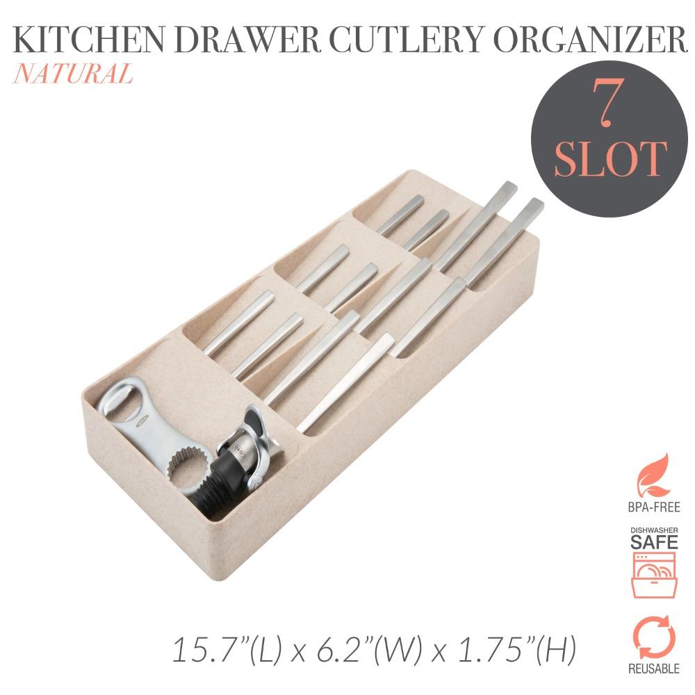 7 Compartment Cutlery Organizer 15.87 L x 6.22 in Natural Cutlery Organizer United States
7 Compartment Cutlery Organizer 15.87 L x 6.22 in Natural Cutlery Organizer United States