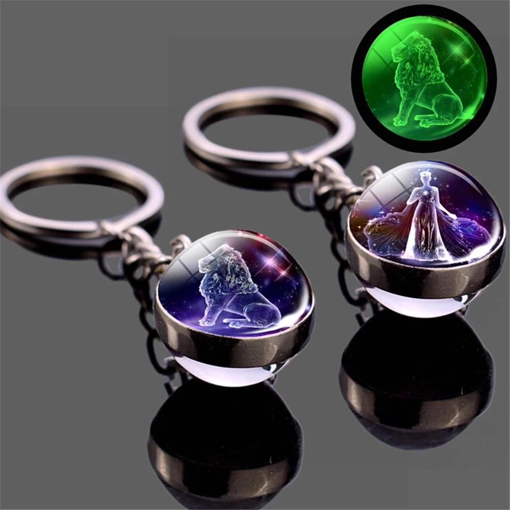 Libra Leo Glass Ball Jewelry Key Rings Scorpio Zodiac Keychain Keychain 12 Constellation Luminous
Libra Leo Glass Ball Jewelry Key Rings Scorpio Zodiac Keychain Keychain 12 Constellation Luminous