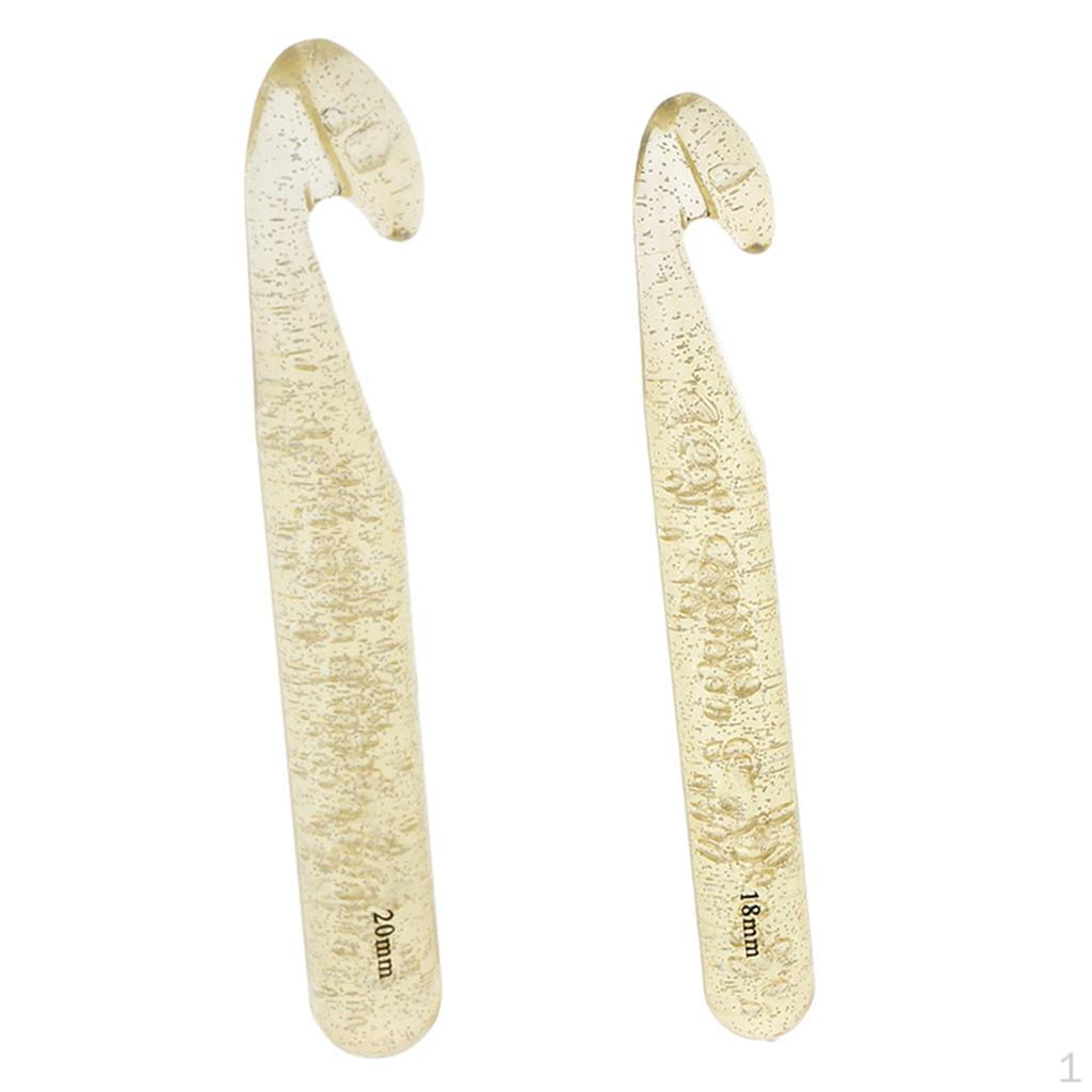 2 Pieces Huge Crochet Hooks Knitting Binding DIY Craft
2 Pieces Huge Crochet Hooks Knitting Binding DIY Craft