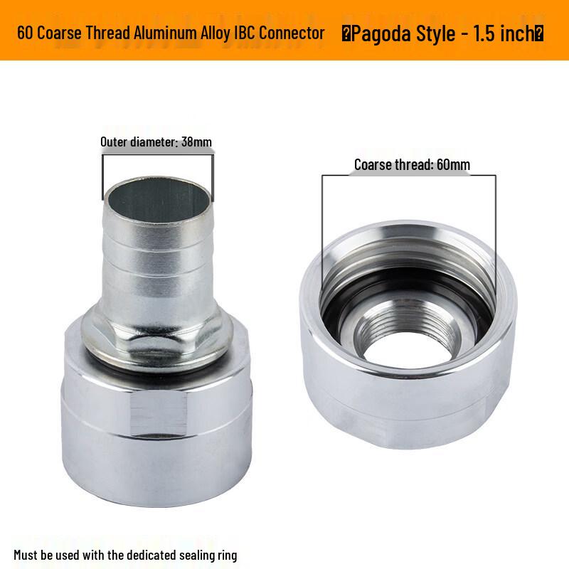 RSRDDY IBC Tote Tank Coarse Thread Valve Adapter
RSRDDY IBC Tote Tank Coarse Thread Valve Adapter