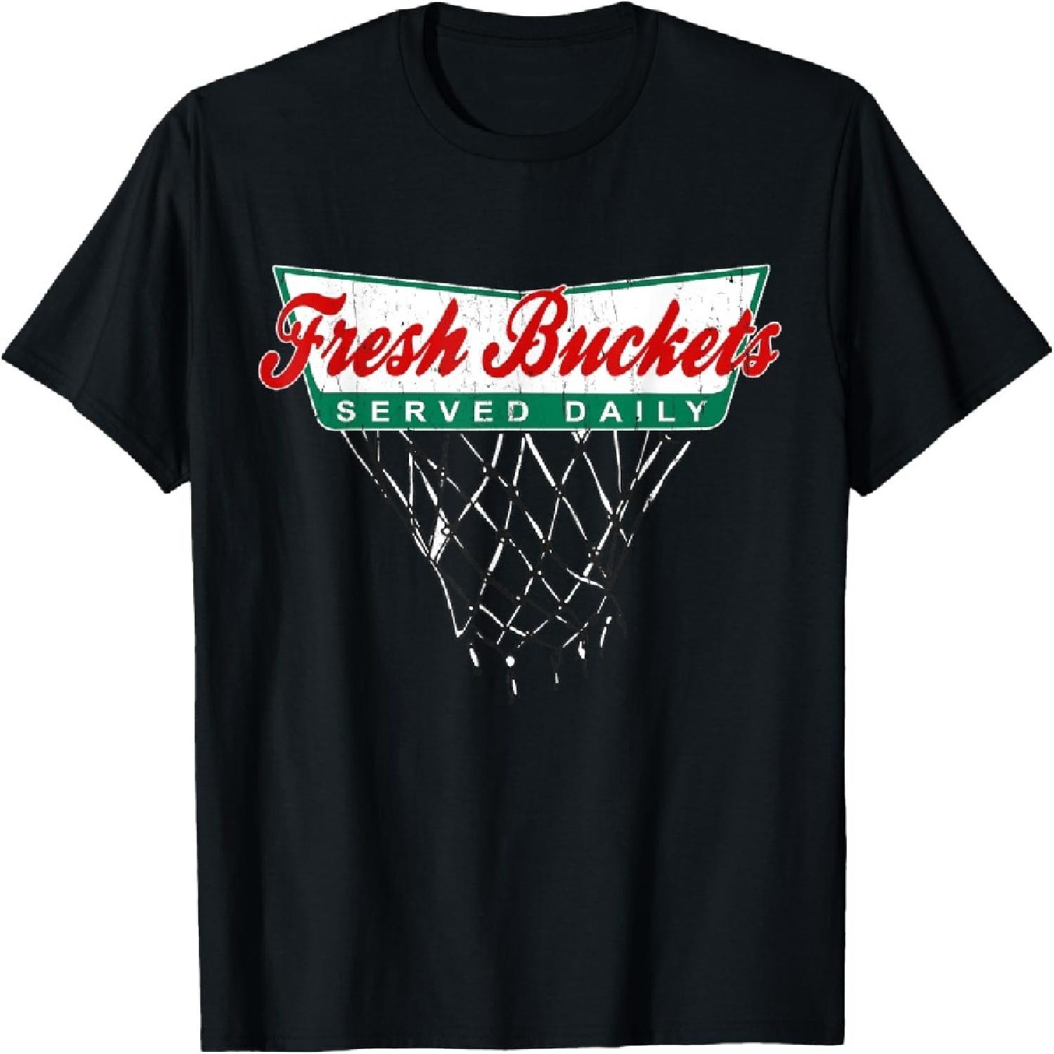 Basketball Player Fresh Buckets Served Daily bball T-Shirt XXXXXL різнокольоровий
Basketball Player Fresh Buckets Served Daily bball T-Shirt XXXXXL різнокольоровий