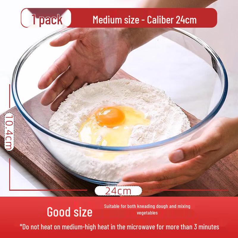 ZISIZ Large Heat-Resistant Glass Mixing Bowl
ZISIZ Large Heat-Resistant Glass Mixing Bowl