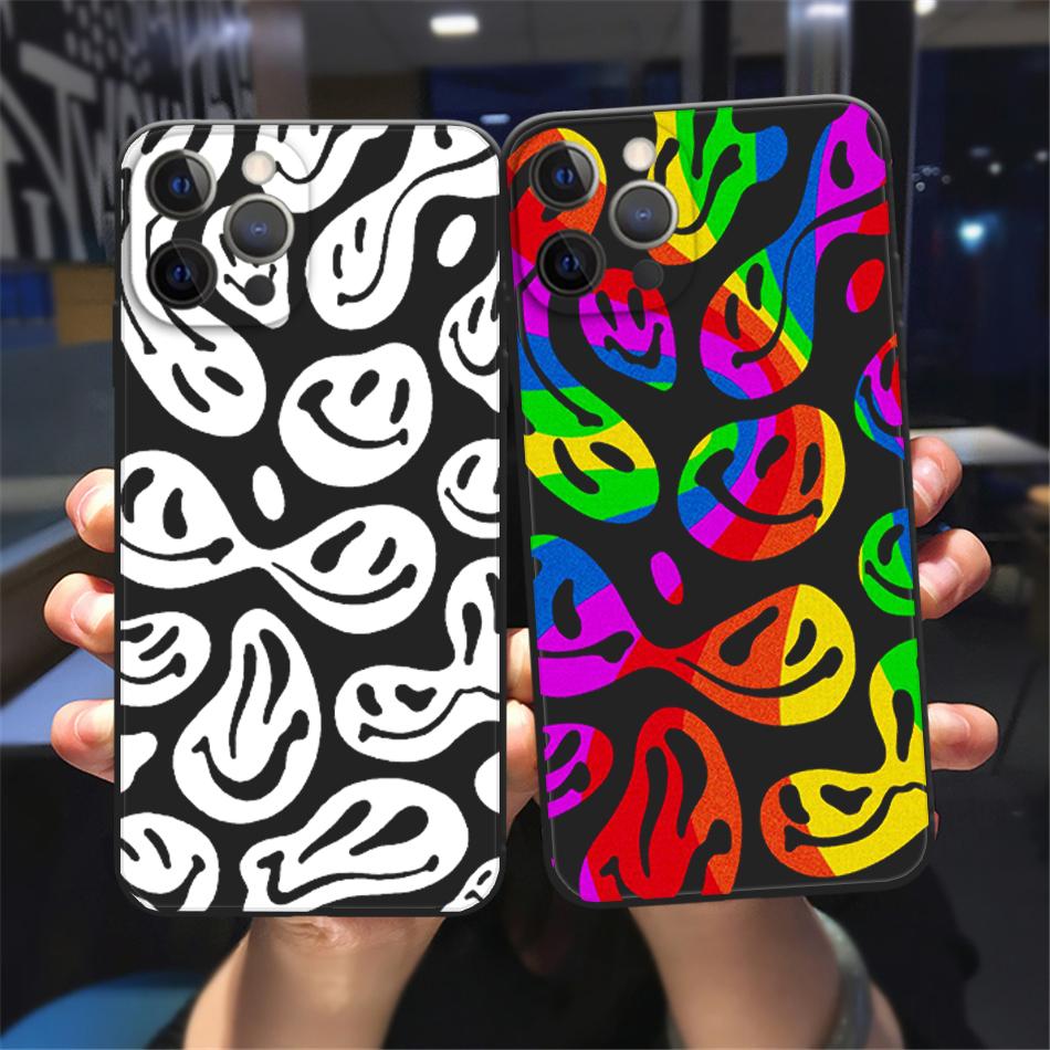 Забавный чехол для телефона с триповым смайликом для iPhone 11 12 13 Pro Max X XR XSMAX X 6s 8 7 Plus 12 13Mini, черный мягкий бампер, задняя крышка iPhone 6 6s
Забавный чехол для телефона с триповым смайликом для iPhone 11 12 13 Pro Max X XR XSMAX X 6s 8 7 Plus 12 13Mini, черный мягкий бампер, задняя крышка iPhone 6 6s