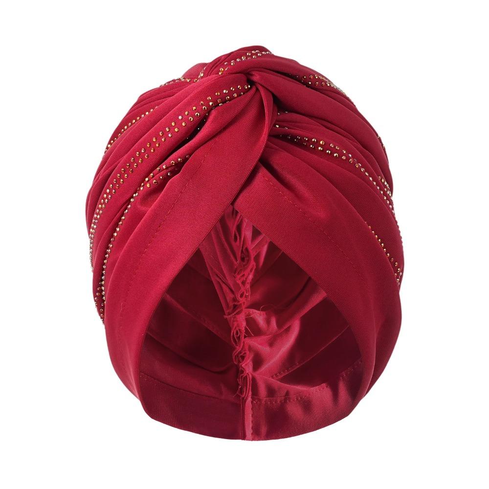 Fashion Stretchy Women s Turban Diamond Pure Color Twist Pleasted Hair Wrap Sleep Hat Women Girls червоний
Fashion Stretchy Women s Turban Diamond Pure Color Twist Pleasted Hair Wrap Sleep Hat Women Girls червоний