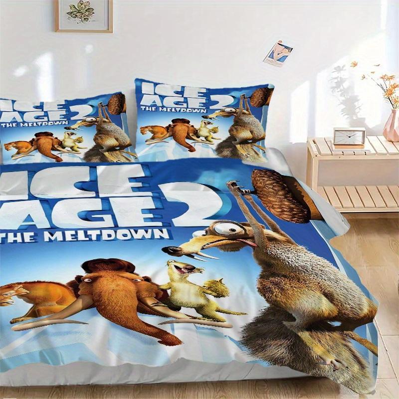 3pcs Disney Ice Age 2 The Meltdown Printed Quilt Set Soft and Comfortable Quilt Cover for Bedroom, Guest Room and Dormitory Decorative Bedding Set 135x200cm
3pcs Disney Ice Age 2 The Meltdown Printed Quilt Set Soft and Comfortable Quilt Cover for Bedroom, Guest Room and Dormitory Decorative Bedding Set 135x200cm