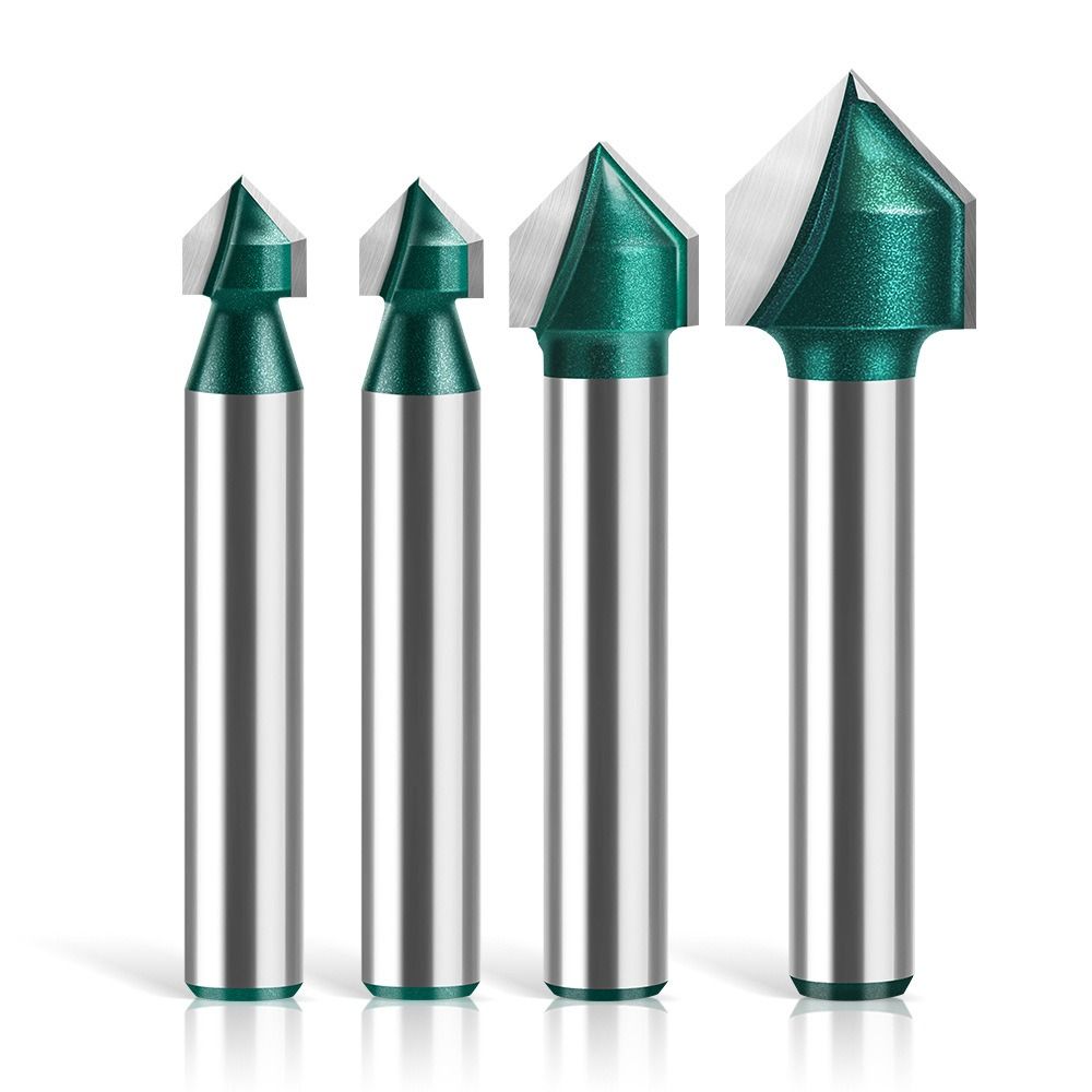 6mm 1/4 Shank Milling Cutter V-Shaped Router Bit Durable Slotting Tool Hand Tool 1/4in Shank
6mm 1/4 Shank Milling Cutter V-Shaped Router Bit Durable Slotting Tool Hand Tool 1/4in Shank