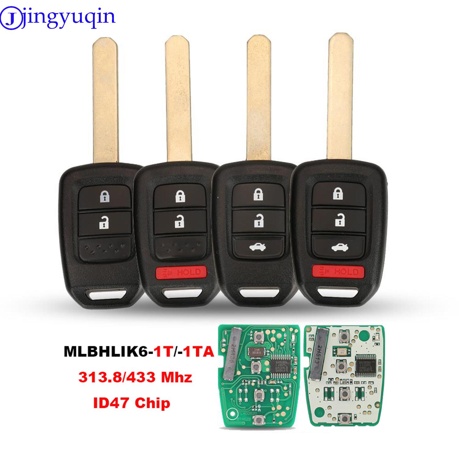 jingyuqin Car Key Fob 313.8/433Mhz ID47 Chip Keyless Remote Key Fob For Honda Accord 2013 2014 2015 2016 2017 MLBHLIK6-1T/1TA 313.8 Mhz ітон синього кольору
jingyuqin Car Key Fob 313.8/433Mhz ID47 Chip Keyless Remote Key Fob For Honda Accord 2013 2014 2015 2016 2017 MLBHLIK6-1T/1TA 313.8 Mhz ітон синього кольору