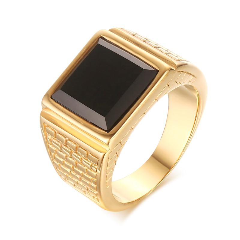 Vintage Square Gold Color Ring For Men Black Stone Stainless Steel Male Jewelry Big Size 7 To Size 13Amazing Price 10
Vintage Square Gold Color Ring For Men Black Stone Stainless Steel Male Jewelry Big Size 7 To Size 13Amazing Price 10