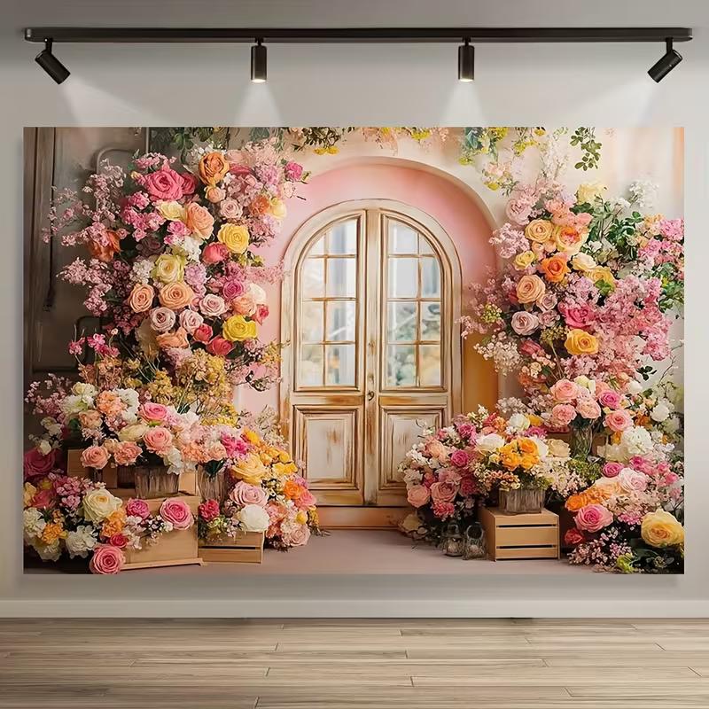 2D Romantic Flower Arch Background, Peony & Rose Doorway Themed Wedding Backdrop 47.2x31.5inch/120*80cm
2D Romantic Flower Arch Background, Peony & Rose Doorway Themed Wedding Backdrop 47.2x31.5inch/120*80cm