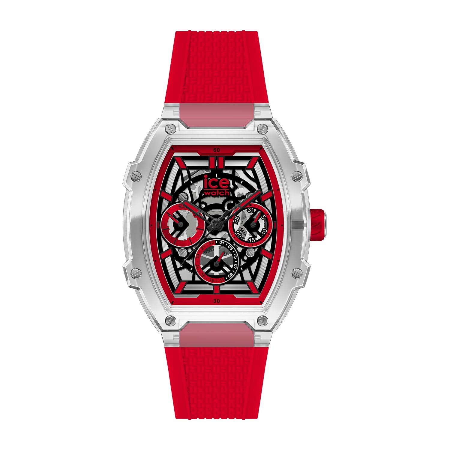 Authorized distributor Ice watch unisex 024288 ICE boliday clear red skeleton plastic date day of the week 24 hour meter medium tonneau type boliday
Authorized distributor Ice watch unisex 024288 ICE boliday clear red skeleton plastic date day of the week 24 hour meter medium tonneau type boliday