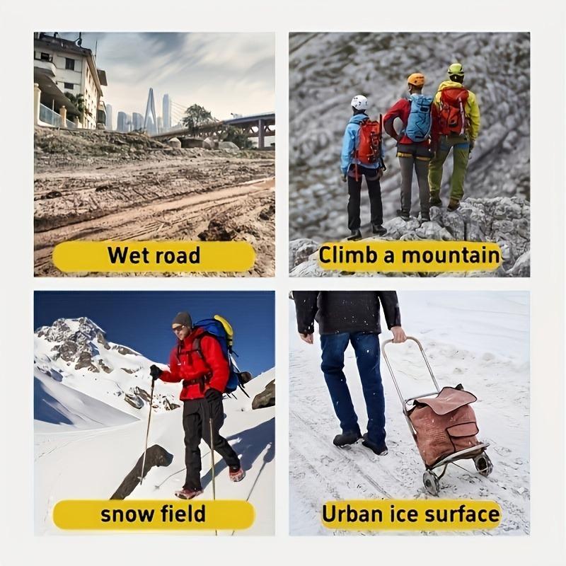 LIUSHADUOLA A Pair of Winter Anti-Slip Rubber Shoe Spikes,Unisex Ice Grips with 10-Prong Traction Spikes for Snow and Ice,Black S
LIUSHADUOLA A Pair of Winter Anti-Slip Rubber Shoe Spikes,Unisex Ice Grips with 10-Prong Traction Spikes for Snow and Ice,Black S