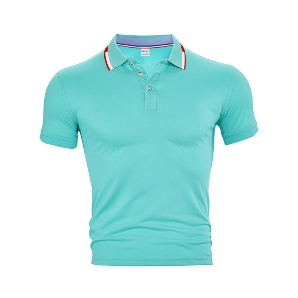 Summer new short sleeved polo shirt in American color color blocking leading edge fashion versatile 3XL озеро синього кольору
Summer new short sleeved polo shirt in American color color blocking leading edge fashion versatile 3XL озеро синього кольору
