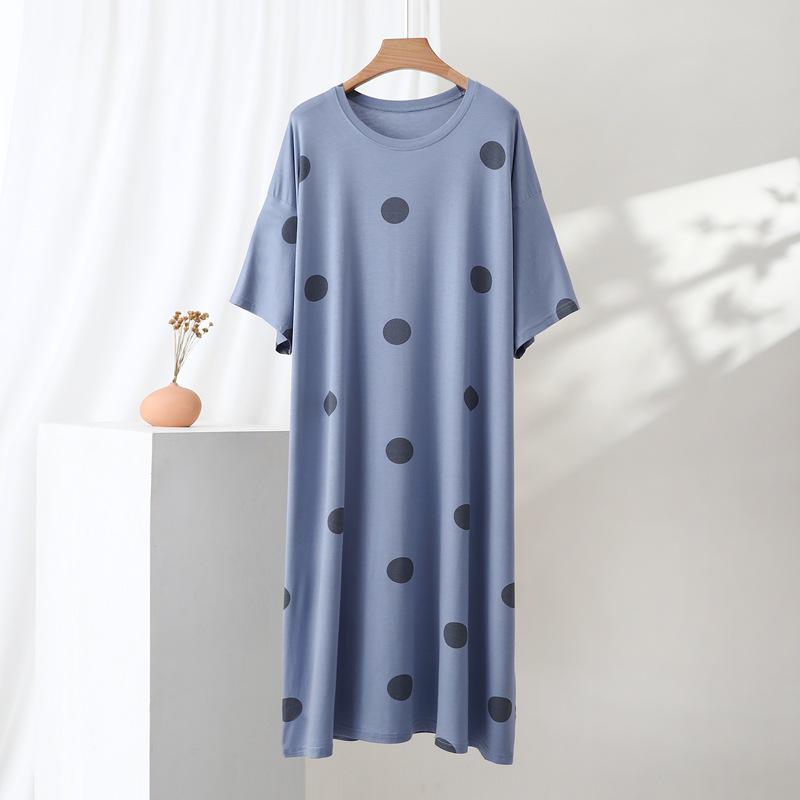 Women s Modal Nightgown: Spring/Summer, Round Neck, Short Sleeve, Loose Fit, Plus Size, Mid-Length 2XL
Women s Modal Nightgown: Spring/Summer, Round Neck, Short Sleeve, Loose Fit, Plus Size, Mid-Length 2XL