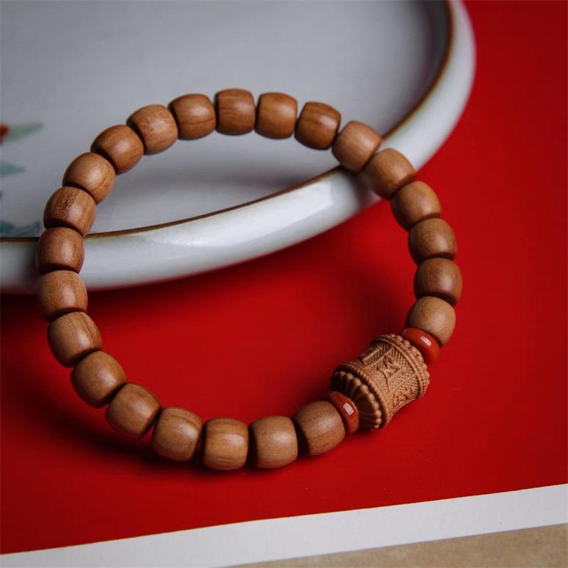Traditional Indian Sandalwood & Southern Red Agate Prayer Beads Bracelet Natural
Traditional Indian Sandalwood & Southern Red Agate Prayer Beads Bracelet Natural