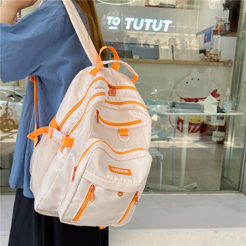Backpack women s new multi-layer junior high school student schoolbag small fresh girl sweet backpack білий
Backpack women s new multi-layer junior high school student schoolbag small fresh girl sweet backpack білий