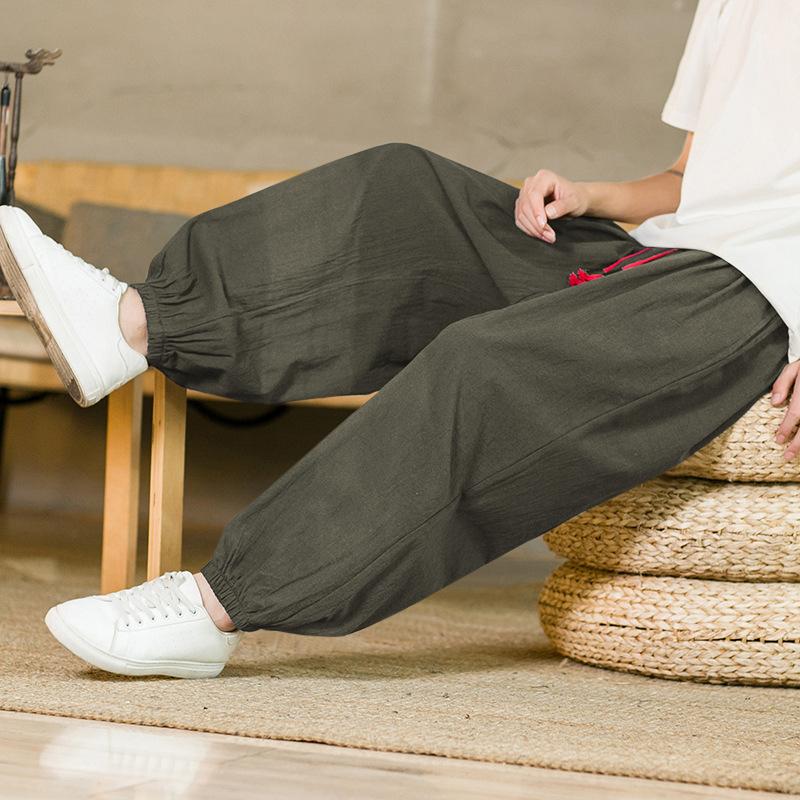 Spring and Summer Chinese Style Men s Breathable Cotton and Linen Casual Drawstring Harlan Pants Bloomers 2XL армия зеленый
Spring and Summer Chinese Style Men s Breathable Cotton and Linen Casual Drawstring Harlan Pants Bloomers 2XL армия зеленый