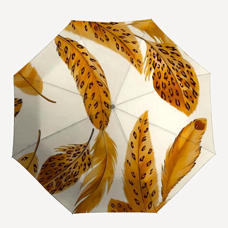 1pc Leopard Print Feathers Automatic Open/Close Umbrella Compact Folding Umbrella, All-Season Portable Umbrella for Women/Men301
1pc Leopard Print Feathers Automatic Open/Close Umbrella Compact Folding Umbrella, All-Season Portable Umbrella for Women/Men301