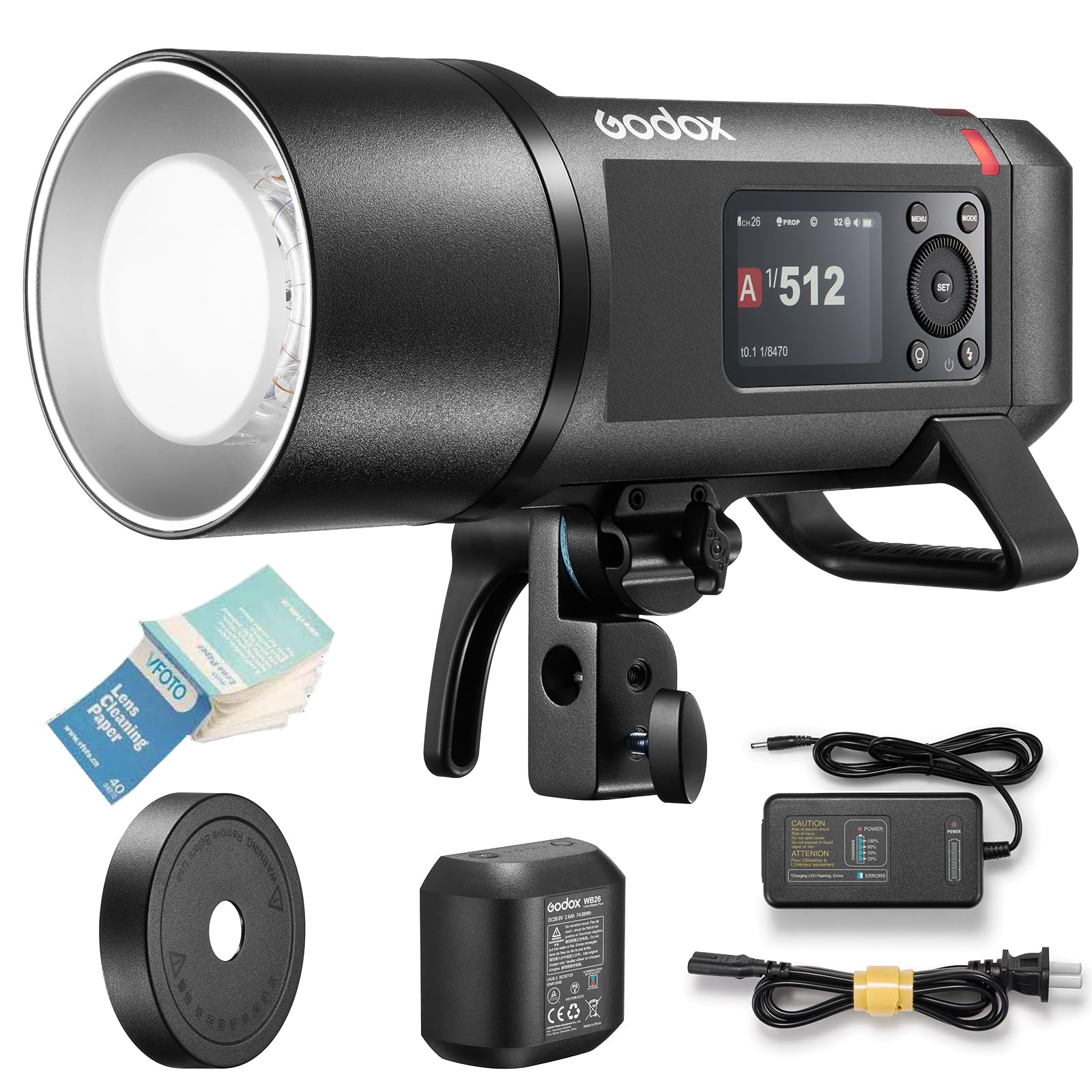 Authorized Godox AD600Pro II AD600ProII Monoblock Strobe 600Ws GN87 TTL HSS High Speed Sync Flash Recycling 40W Dual Color Temperature Molding Lamp
Authorized Godox AD600Pro II AD600ProII Monoblock Strobe 600Ws GN87 TTL HSS High Speed Sync Flash Recycling 40W Dual Color Temperature Molding Lamp