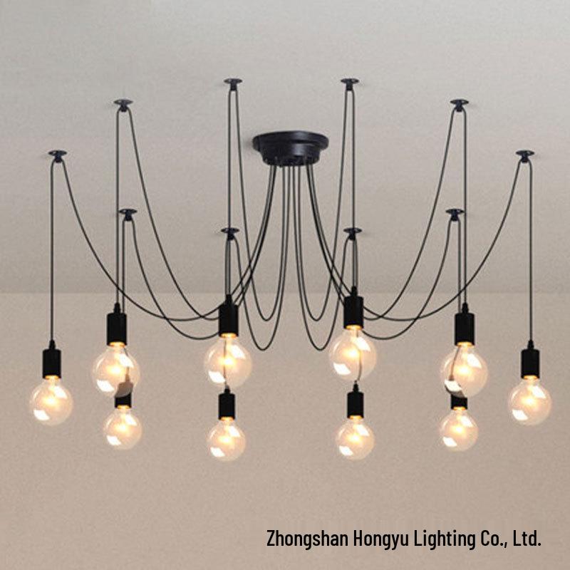 Retro Industrial Spider Lamp with Fairy Flower Design for Bars, Cafes, Offices & Clothing Stores Without Bulb
Retro Industrial Spider Lamp with Fairy Flower Design for Bars, Cafes, Offices & Clothing Stores Without Bulb