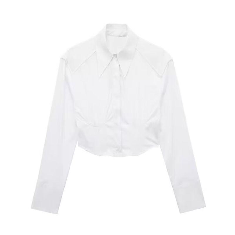 Kaslead New Arrival Women s Fashion Style Fashion Minimalist Waist Trimming Short Poplin Long Sleeves Shirt 2584686 White L
Kaslead New Arrival Women s Fashion Style Fashion Minimalist Waist Trimming Short Poplin Long Sleeves Shirt 2584686 White L