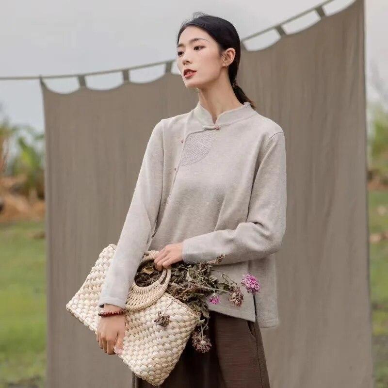 Johnature женские пуловеры в китайском стиле, однотонная трикотажная одежда, весенние свитера с длинными рукавами и длинными рукавами-стойкой One Size легкие хаки
Johnature женские пуловеры в китайском стиле, однотонная трикотажная одежда, весенние свитера с длинными рукавами и длинными рукавами-стойкой One Size легкие хаки