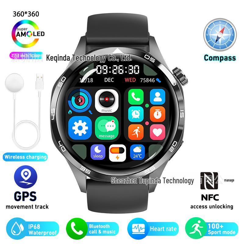 Watch5 Pro Smartwatch: Bluetooth Calling, Heart Rate & Health Monitor, HD Round Screen Black
Watch5 Pro Smartwatch: Bluetooth Calling, Heart Rate & Health Monitor, HD Round Screen Black