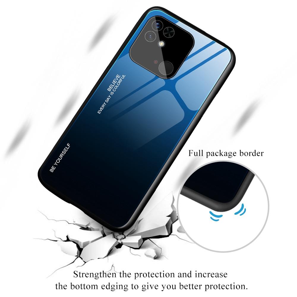 For Xiaomi Redmi 10C 4G Mobile Phone Guard Gradient Color Tempered Glass Back+Soft TPU Edge Case Blue/Black
For Xiaomi Redmi 10C 4G Mobile Phone Guard Gradient Color Tempered Glass Back+Soft TPU Edge Case Blue/Black