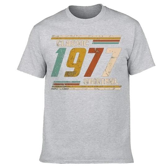 Original in 1977 46 Classic Tshirt for Men Short Sleeve Streetwear Birthday Gift Summer Style M
Original in 1977 46 Classic Tshirt for Men Short Sleeve Streetwear Birthday Gift Summer Style M