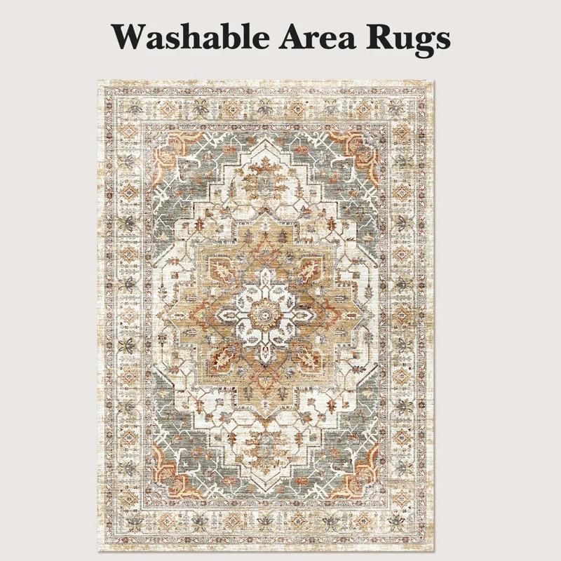 Моющийся ковер Винтажный ковер для пола в помещении Состаренный ковер Акцентный ковер Легкий кухонный для ванной комнаты Гостиной Спальни Столовой 40X60cm-16x24in
Моющийся ковер Винтажный ковер для пола в помещении Состаренный ковер Акцентный ковер Легкий кухонный для ванной комнаты Гостиной Спальни Столовой 40X60cm-16x24in