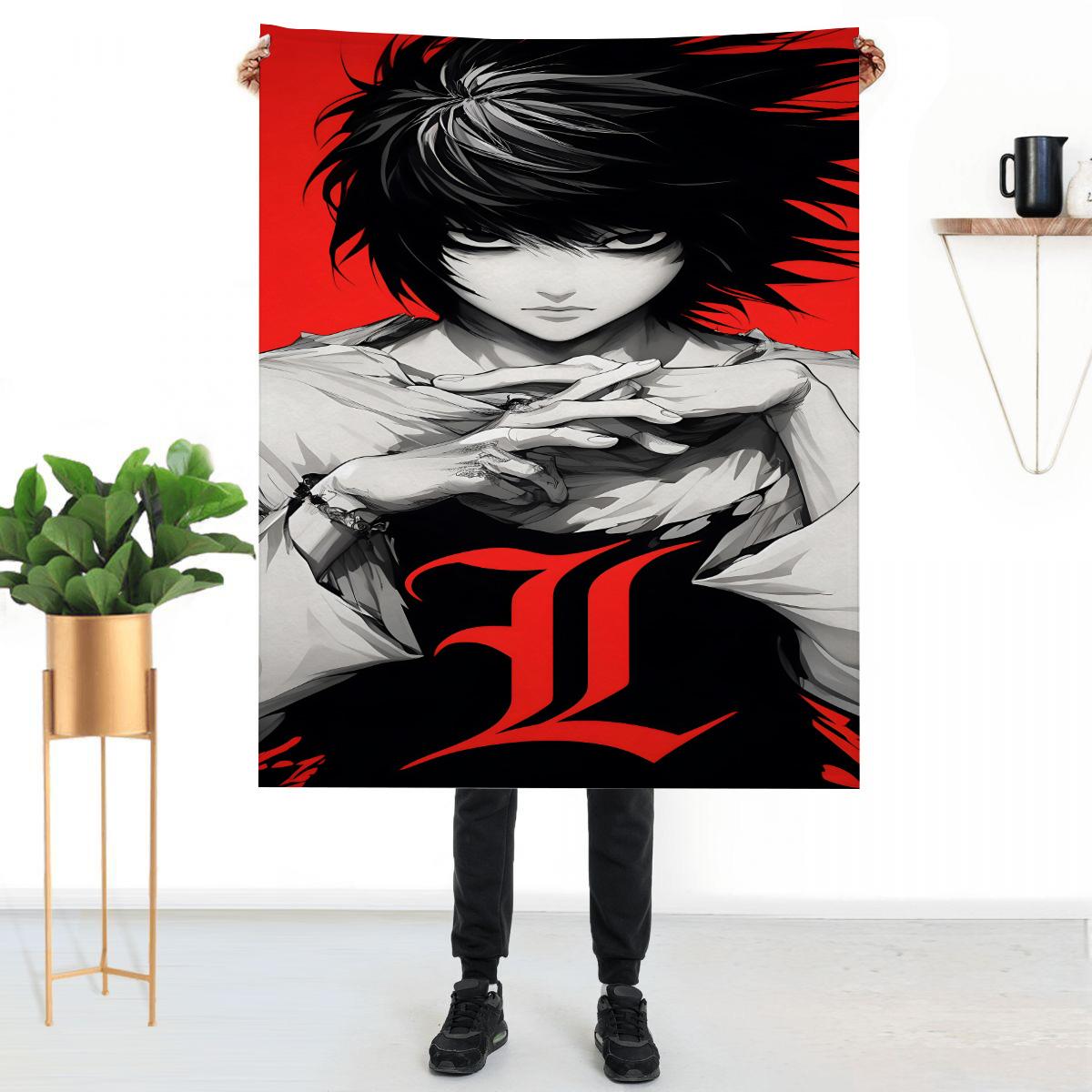 L Death Note Knee Blanket Sofa Blankets Home and Decoration Throw Bed Custom Anime Fluffy Soft Luxury Throws Children s Cute 100x150cm
L Death Note Knee Blanket Sofa Blankets Home and Decoration Throw Bed Custom Anime Fluffy Soft Luxury Throws Children s Cute 100x150cm