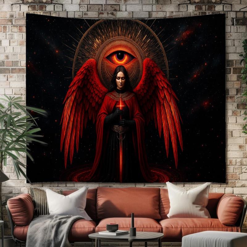 Tapestry Red Angel with Sword and 75x100
Tapestry Red Angel with Sword and 75x100