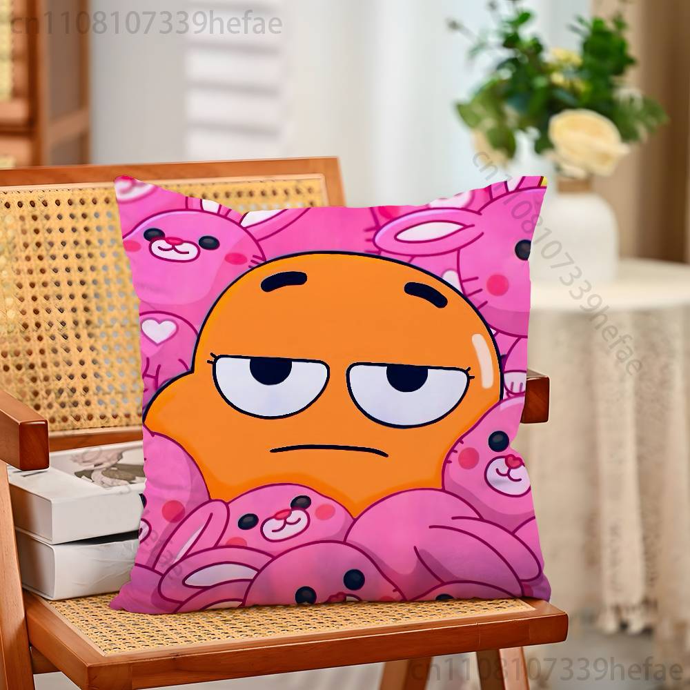 DDarwin And GGumball Pillow Cases for Bedroom Living Room Sofa Home Decor Polyester Cushion Cover with Zipper 30x30cm
DDarwin And GGumball Pillow Cases for Bedroom Living Room Sofa Home Decor Polyester Cushion Cover with Zipper 30x30cm