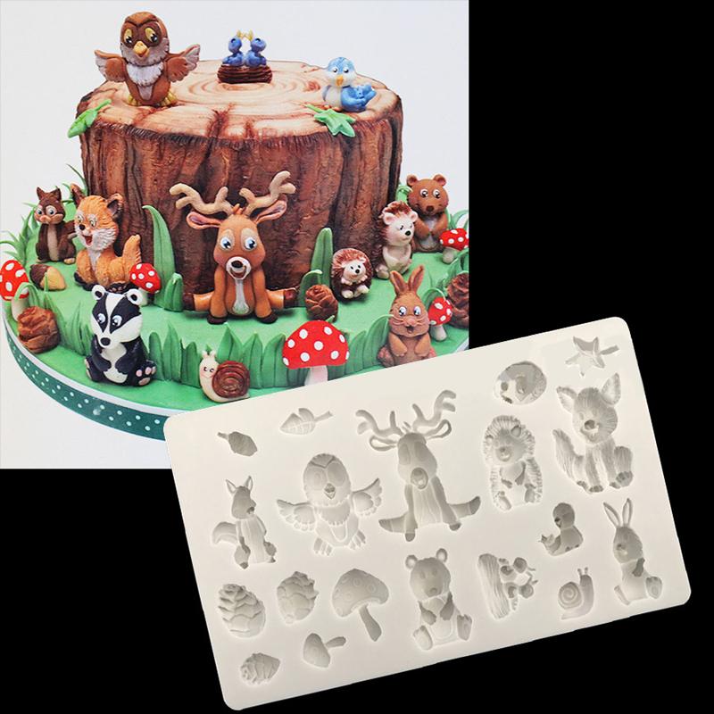 Силиконовые животные формы для помадки силиконовые формы для печенья DIY украшения торта