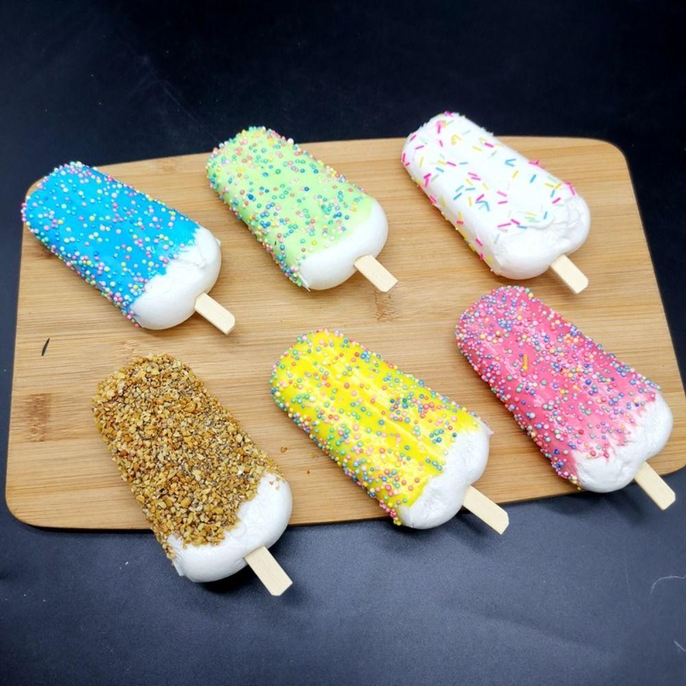 PU Ice Cream Model Handmade Desktop Ornament Creative Fake Popsicle Photography Props White-With Magnet
PU Ice Cream Model Handmade Desktop Ornament Creative Fake Popsicle Photography Props White-With Magnet