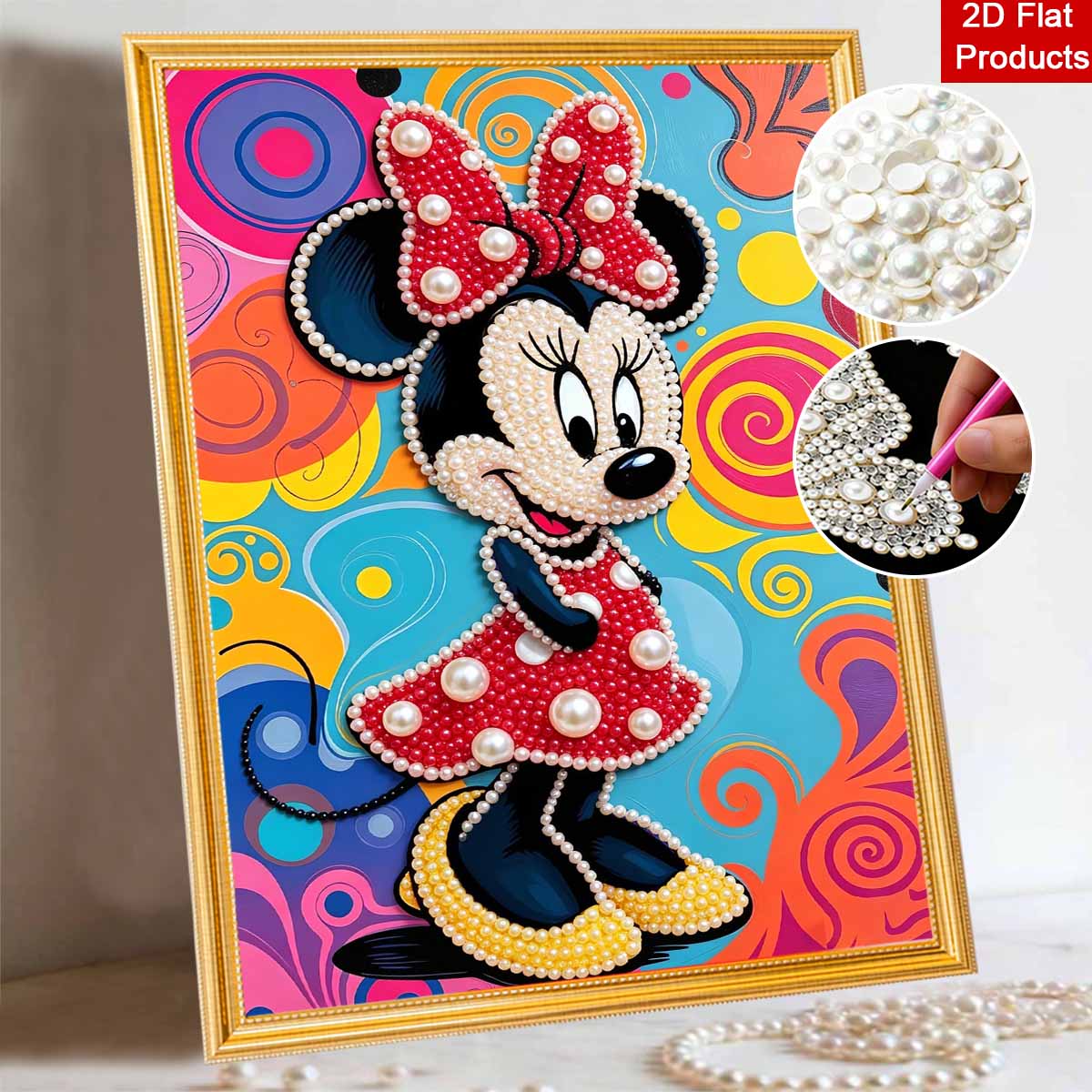 Disney Pearl Art Painting Minnie Mouse Pearl Gemstone Painting Picture Crafts Adult/Beginner Gift Creative Home Decor Unframed 30x40
Disney Pearl Art Painting Minnie Mouse Pearl Gemstone Painting Picture Crafts Adult/Beginner Gift Creative Home Decor Unframed 30x40