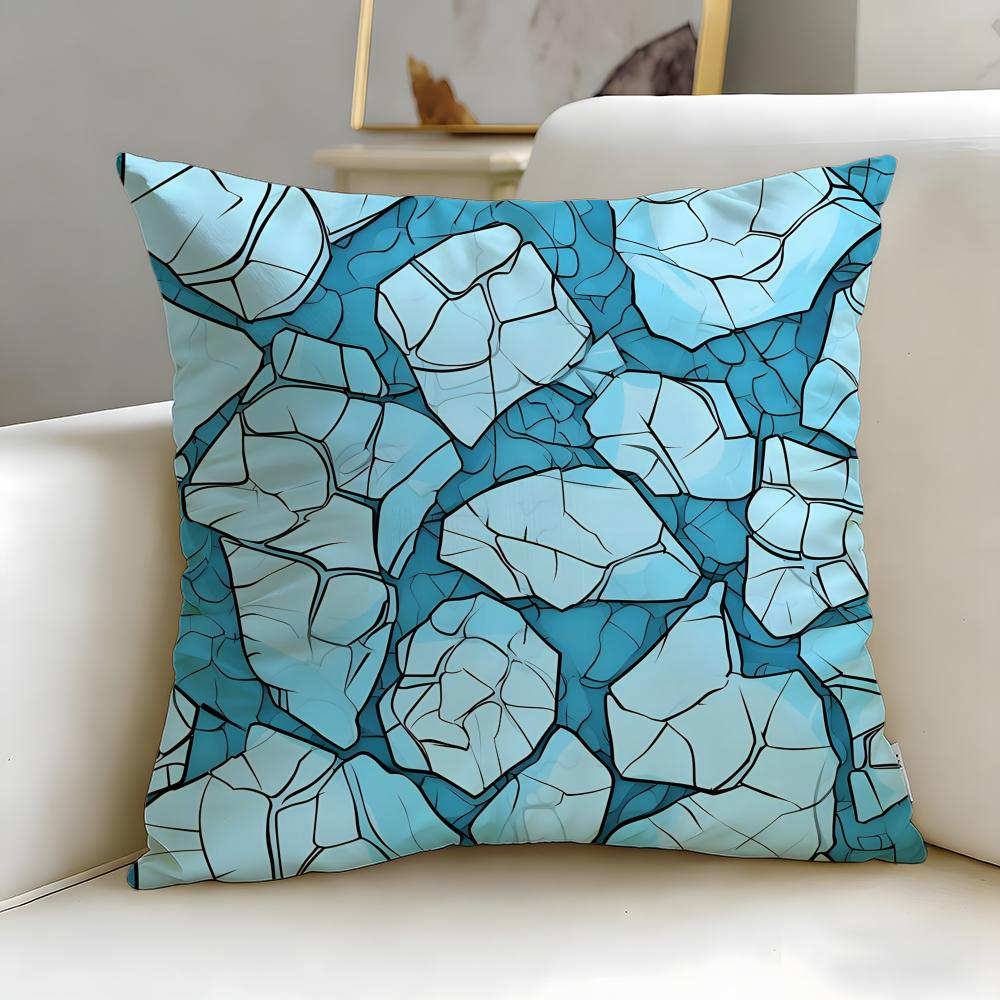 Cracked Ice Pattern Cushion Cover Soft EasyWash Pillow Case Versatile for Couch Bed Travel and Office 30X30cm
Cracked Ice Pattern Cushion Cover Soft EasyWash Pillow Case Versatile for Couch Bed Travel and Office 30X30cm