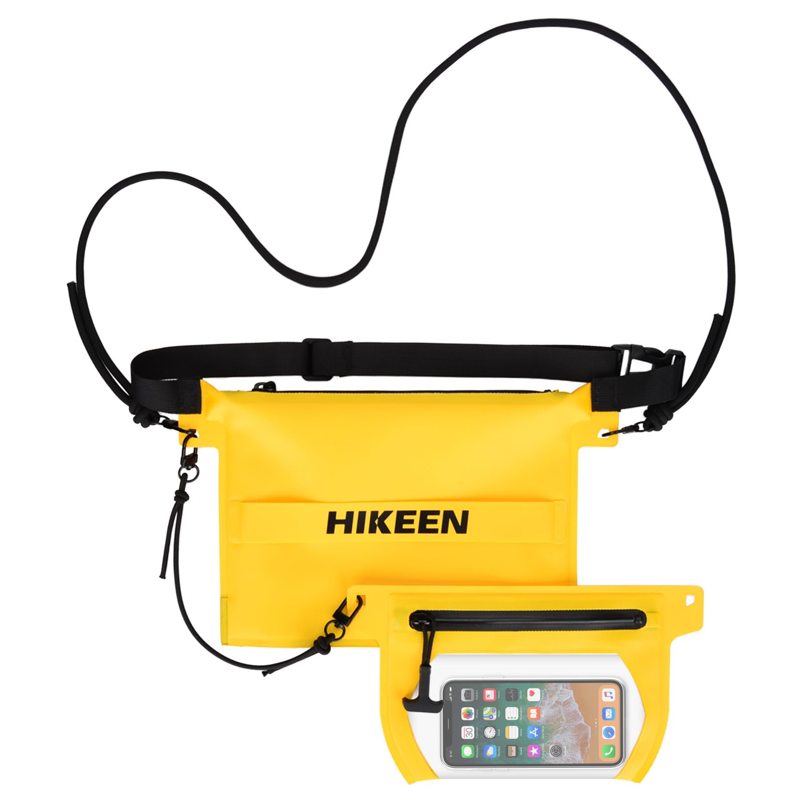 Hikeen Waterproof Dry Bag 2-in-1 Set with Touch Screen, Removable, IP68 Fully Waterproof, Adjustable Waist, Waist Bag, Underwater Photography,
Hikeen Waterproof Dry Bag 2-in-1 Set with Touch Screen, Removable, IP68 Fully Waterproof, Adjustable Waist, Waist Bag, Underwater Photography,