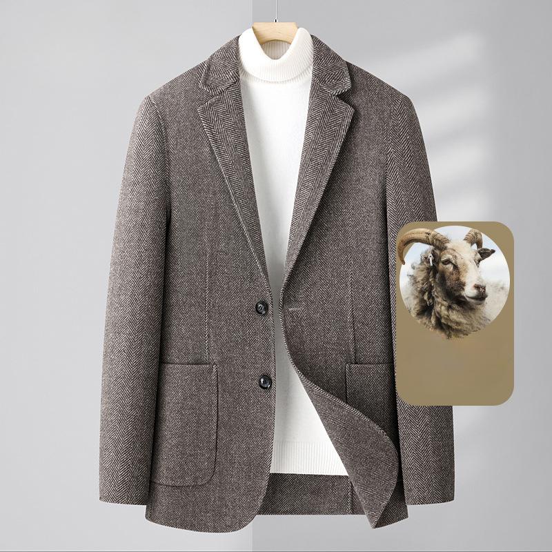 Осенне-зимний новый двусторонний шерстяной костюм мужской шерстяной костюм мужской кашемировый маленький костюм пиджак из низи мужская одежда 3XL
Осенне-зимний новый двусторонний шерстяной костюм мужской шерстяной костюм мужской кашемировый маленький костюм пиджак из низи мужская одежда 3XL